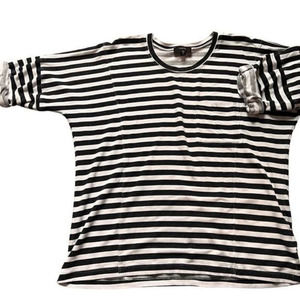 Red23‎ Baggy Oversized Striped Shirt Size S